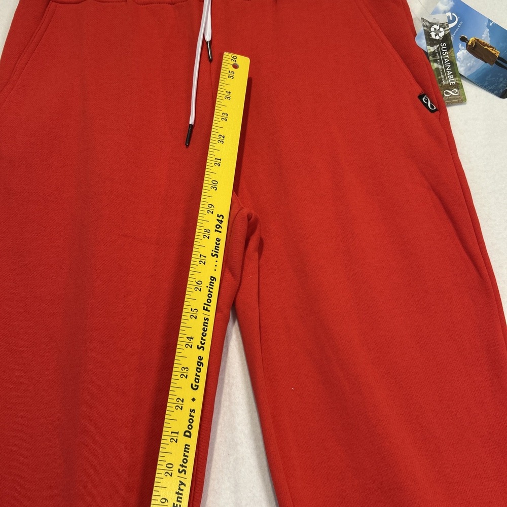 Be Boundless Womens Soft Eco Fleece Joggers Pants Red Large ELP022200 - Picture 6 of 10